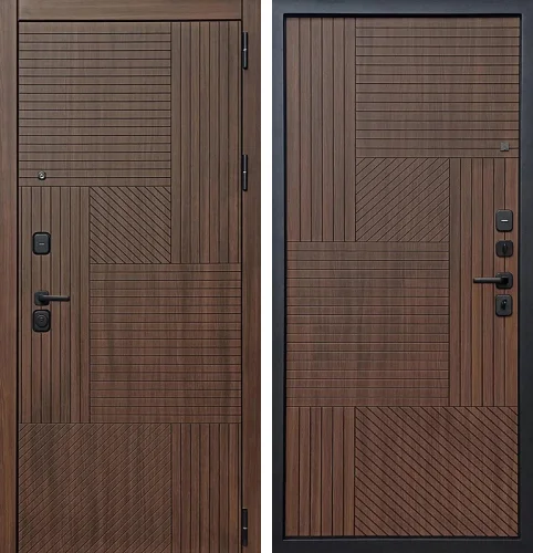 Дверь для деревянного дома входная с терморазрывом №125