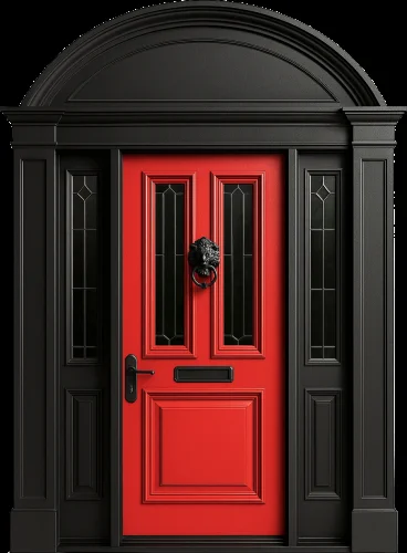 Арочная дверь в английском стиле №62