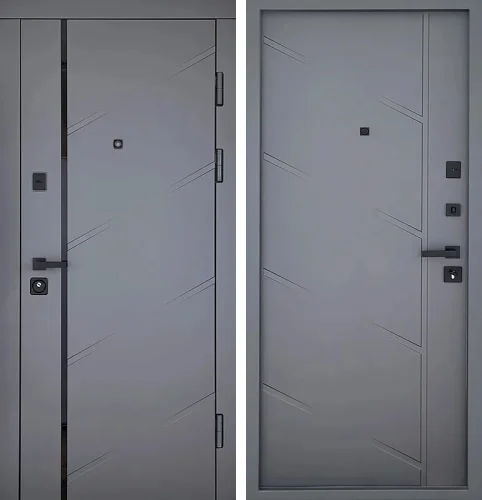 Серая дверь с хорошей шумоизоляцией №128