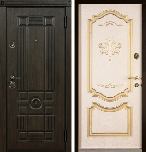 Дверь в дом каркасный с терморазрывом №38