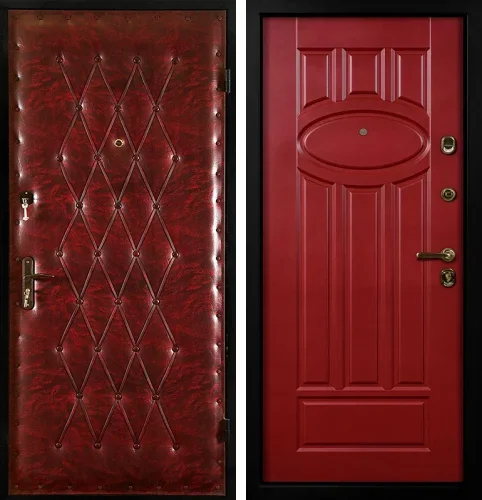 Красная входная дверь №8