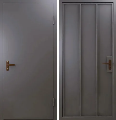 Дверь скелет металлическая №1