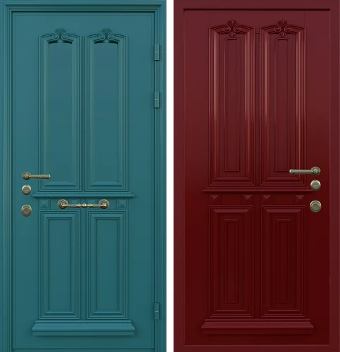 Входная дверь в английском стиле №81 размером 960x2050 мм