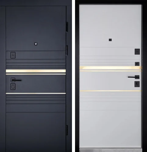 Черная железная дверь №124