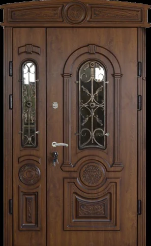 Входная парадная дверь со стеклом №10