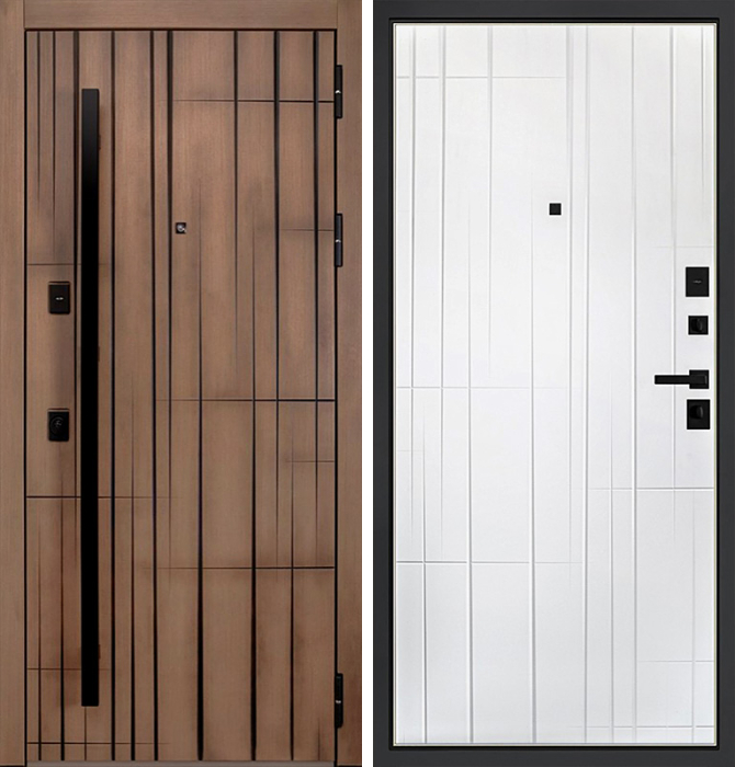 Наружная дверь для дома из кирпича №12