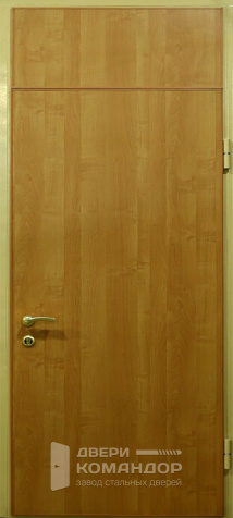 Дверь с фрамугой ламинат с двух сторон №22 - наружная сторона