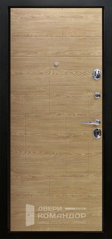 Стальная дверь беленый дуб №82 размером 860x2050 мм - внутренняя сторона