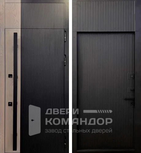 Дверь с фрамугой входная металлическая №14