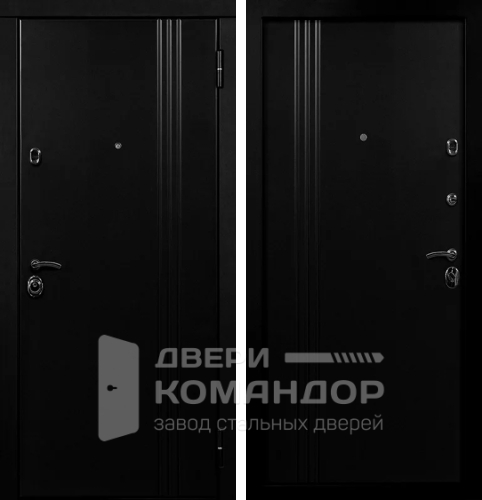 Входная дверь черная №39
