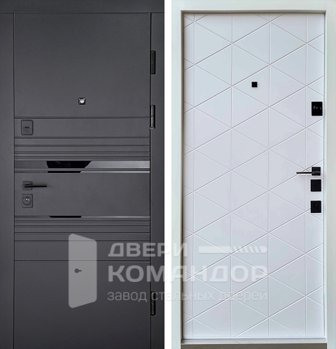 Дверь металлическая квартирная №122 с замками CISA