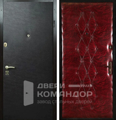 Металлическая дверь самая простая и дешевая №13 размером 900x2000 мм