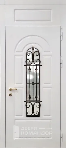 Входная дверь с МДФ панелью с фрамугой №51