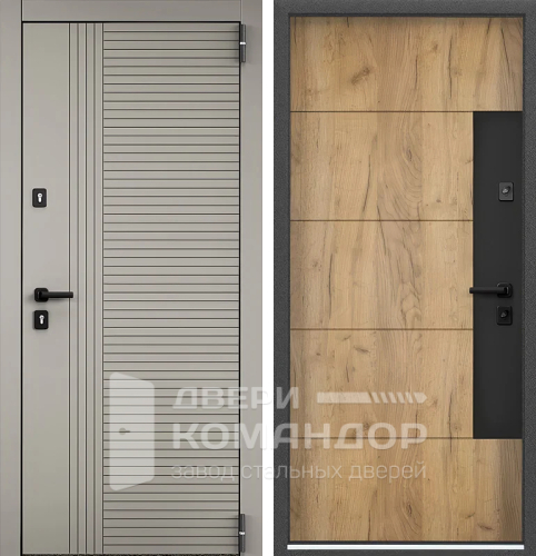 Дверь входная бежевая №23