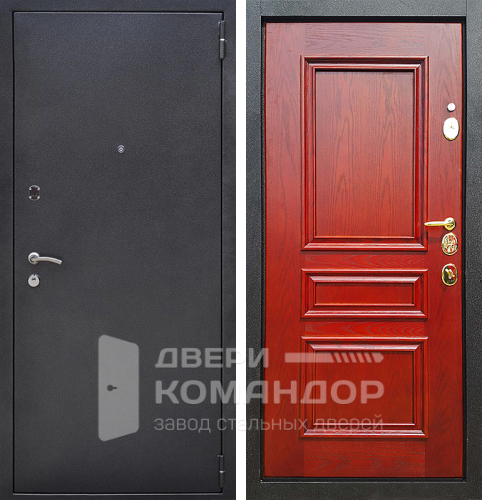 Темно серая входная дверь №49