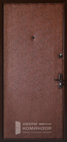 Дверь металлическая эконом №3 размером 960x2050 мм - внутренняя сторона