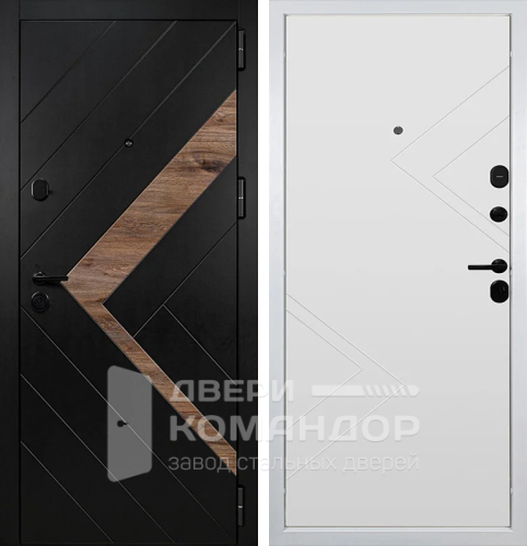 Зимняя входная дверь с терморазрывом №123