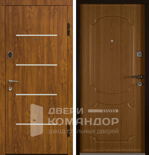 Входная дверь в дом из бруса №21 размером 900x2000 мм