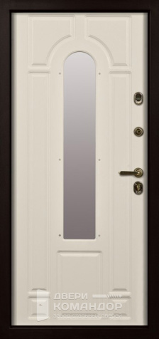 Входная дверь в дом со стеклом №12 с замками CISA - внутренняя сторона