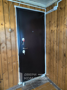 Входная дверь Комфорт антик медь / эко дуб АСД, с расширением проёма