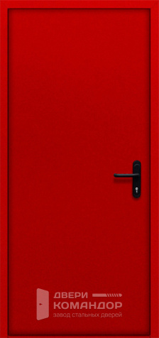 Красная пожарная дверь глухая EI60 №2 - внутренняя сторона