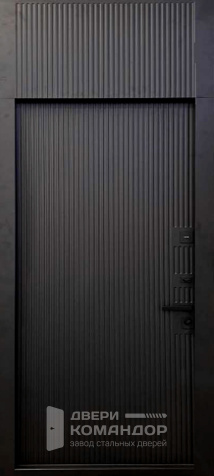 Дверь с фрамугой входная металлическая №14 - внутренняя сторона