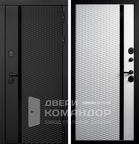 Тёплая уличная дверь с терморазрывом №69 размером 960x2050 мм