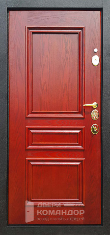 Темно серая входная дверь №49 - внутренняя сторона