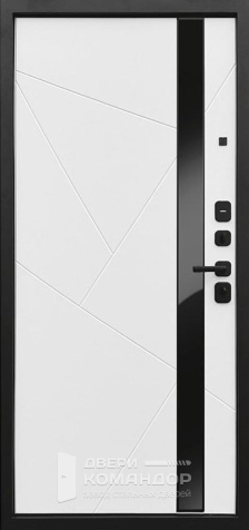 Дверь металлическая темно серая №42 - внутренняя сторона