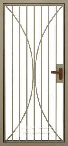 Металлическая решетчатая дверь в тамбур №5 размером 960x2050 мм - внутренняя сторона