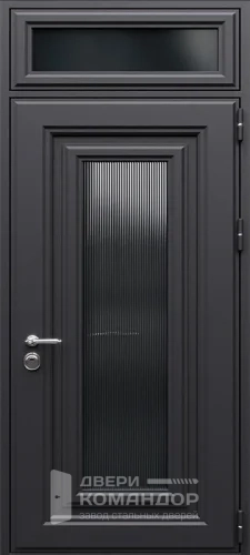 Входная дверь с металлофиленкой и фрамугой №38