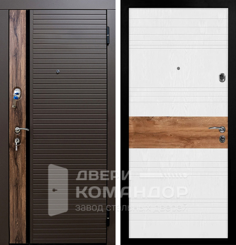 Дверь входная теплая для частного дома №63 с замками CISA