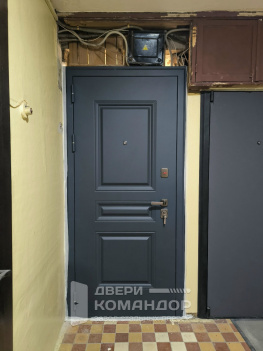 Входная дверь Барселона Муар неон / капучино АСД, с расширением проёма (Типовая серия II-18-01/09 МИБ)