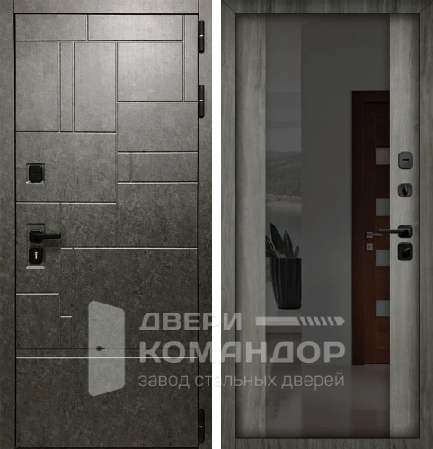 Входная дверь с зеркалом от производителя №25 с замками KALE