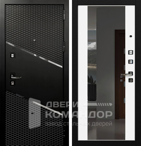 Дверь черная с терморазрывом №75
