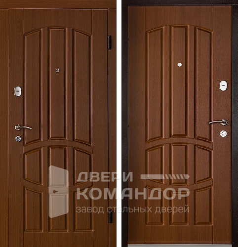 Дверь входная металлическая утепленная №14 размером 860x2050 мм