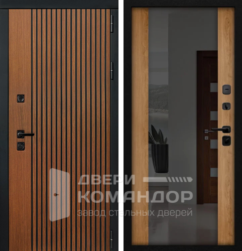 Входная металлическая дверь с зеркалом в квартиру №27 с замками KALE