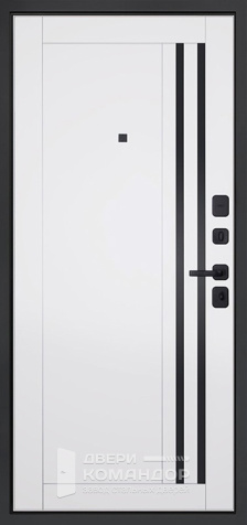 Зеленая дверь для дачи металлическая входная с терморазрывом №131 - внутренняя сторона