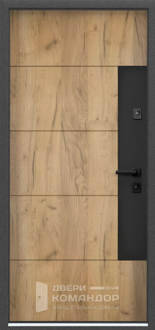 Дверь входная бежевая №23 - внутренняя сторона