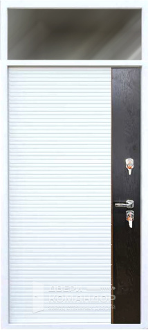 Металлическая дверь с верхней фрамугой №15 - внутренняя сторона