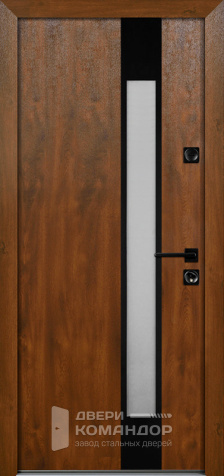 Металлическая дверь с терморазрывом со стеклом №79 размером 960x2050 мм - внутренняя сторона