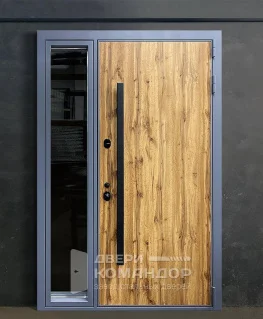 Дверь в стиле лофт с черной фурнитурой