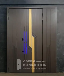 Дизайнерская дверь Аляска с подсветкой замочной зоны